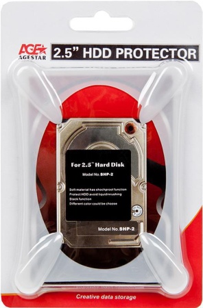 Защитный чехол для HDD 2.5" AgeStar SHP-2-J W силикон белый фото