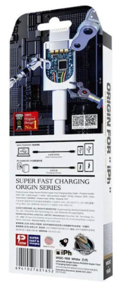 Кабель Type-C - Lightning 1м WEKOME WDC-168 фото