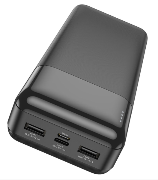 Аккумулятор внешний HOCO J72B Easy Travel 30000mAh Black 6931474792013 фото