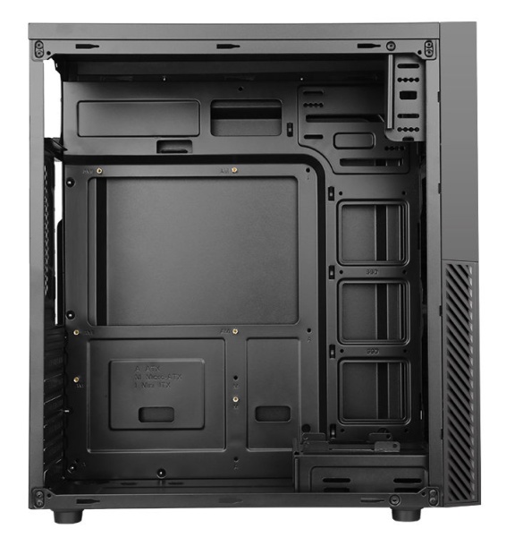 Корпус Accord K-16 черный без БП ATX 6x120mm 2xUSB2.0 1xUSB3.0 audio фото