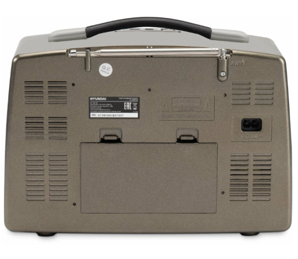 Радиоприемник Hyundai H-PSR156 коричневый фото