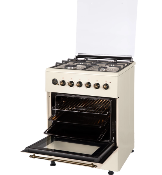 Газоэлектрическая плита NordFrost GE 6064 YR бежевый фото