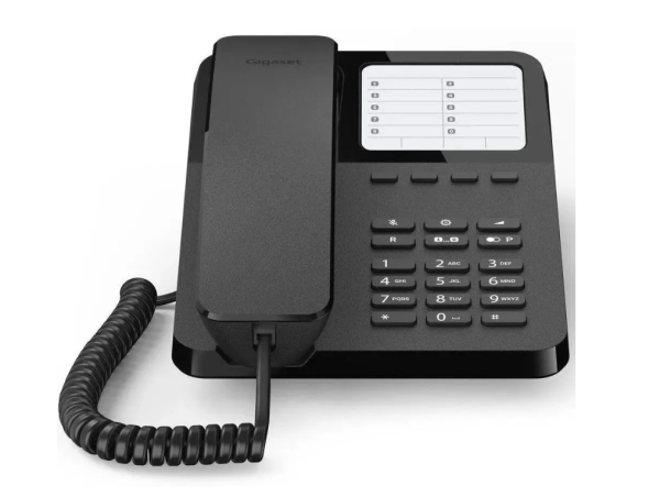 Телефон проводной Gigaset DESK400 черный (S30054-H6538-S301) фото