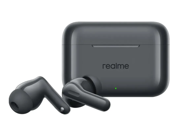 Беспроводные bluetooth наушники Realme Buds T200 черные   фото