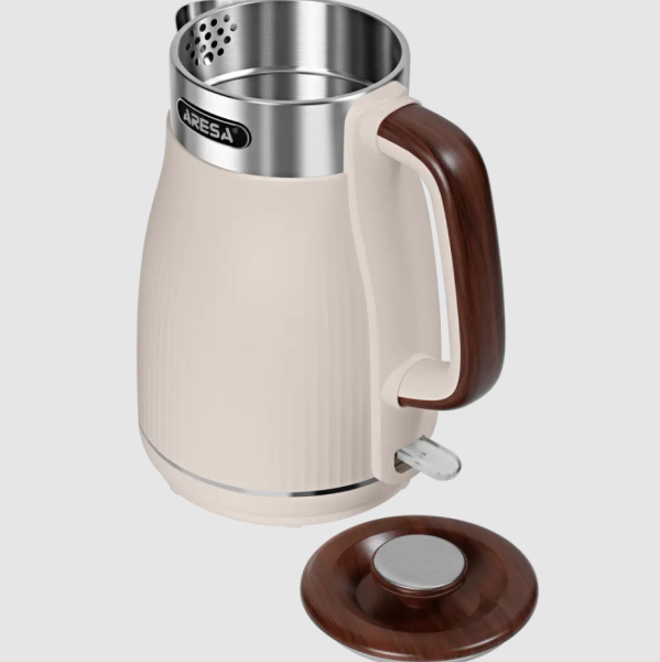Чайник ARESA AR-3487 бежевый фото