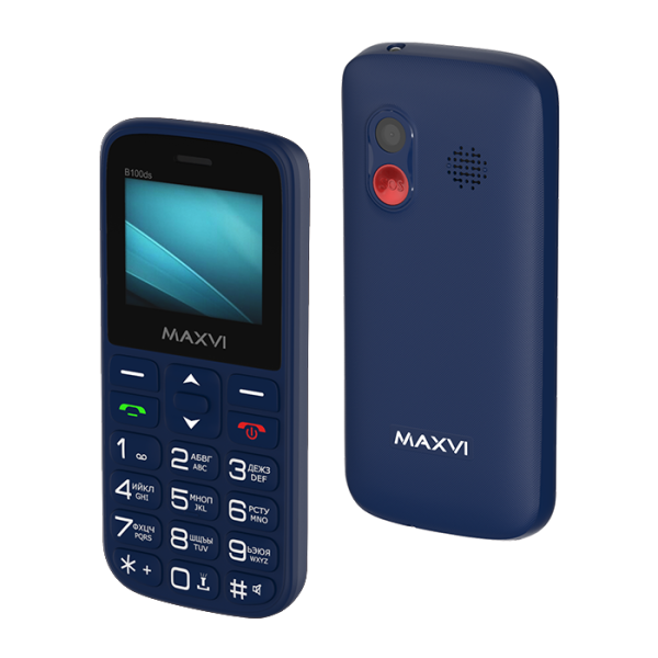 Мобильный телефон MAXVI B100ds Blue (Синий) купить ЦИТ Мобильный телефон MAXVI B100ds Blue (Синий) фото