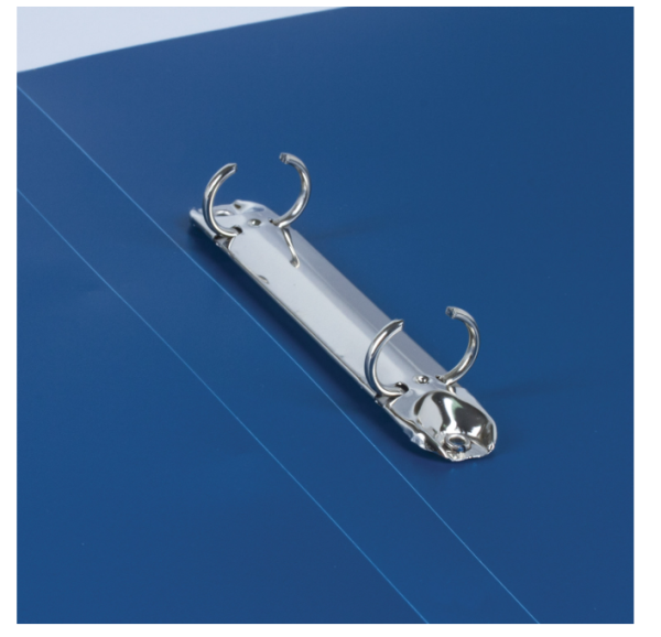 Папка на 2 кольцах BRAUBERG Стандарт, 25мм, синяя, до 170 листов, 0,8мм, 221615 фото