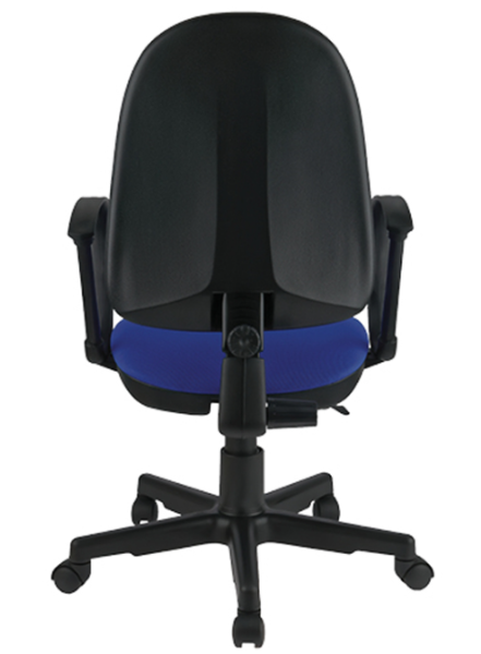 Кресло оператора Helmi HL-M30 "Престиж", ткань синяя с черным фото