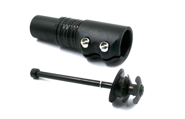 Удлинитель штока вилки Y-8-05 KAIWEI для безрезьбовой рулевой колонки 1-1/8", алюминиевый черный фото