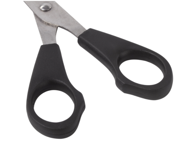 Ножницы STAFF 140мм, чёрные, 235458 фото