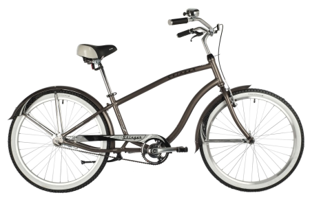 (м) Велосипед дорожный STINGER 26" CRUISER M  (18" серый)