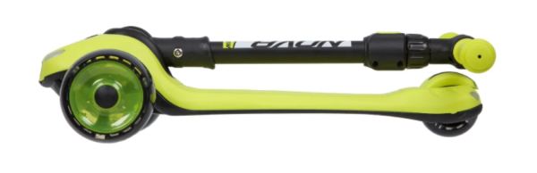 Самокат-кикборд NOVATRACK 120CBP.RAINBOW.LM20 подростковый,  складной механизм с помощью кнопки на п фото