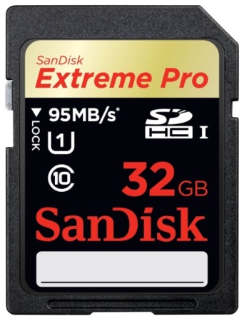 Карта памяти SDHC 32GB SanDisk Extreme Pro V30 UHS-I U3 (SDSDXXG-032G-GN4IN) фото