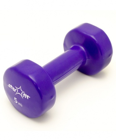 Гантель виниловая STARFIT DB-101 5 кг (1 шт.) фото