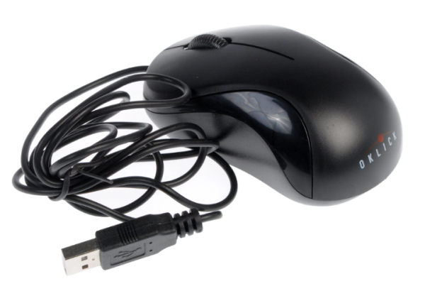 Мышь Оклик 115S черный оптич. 1200dpi USB  фото