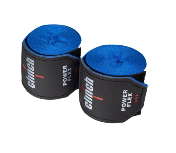 Бинты боксерские Clinch Boxing Hand Wrap Power Flex синие (длина 3.5 м) C239  фото