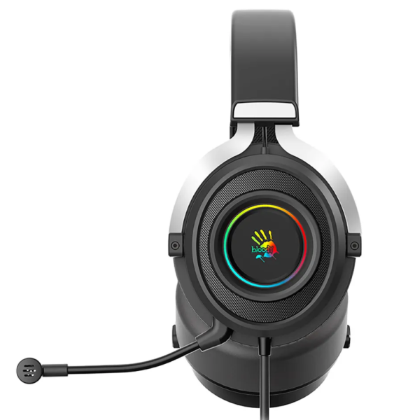 Наушники с микрофоном A4Tech Bloody G535P черный/серебр 2м G535P 4PIN+USB/BLACK+SILVER) фото