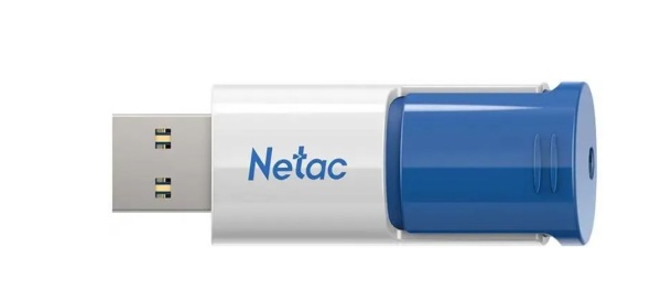 USB флеш-накопитель 256GB Netac U182 бел/син USB 3.2 (NT03U182N-256G-32BL) фото