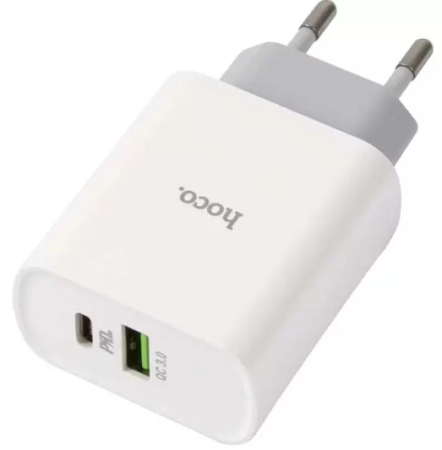 Сетевое зарядное устройство Hoco RC3, 2USB, 3.1A White  фото