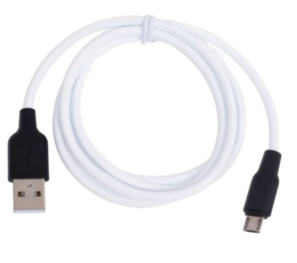 Кабель USB - MicroUSB HOCO X21 1м белый/черный (6957531071389) фото