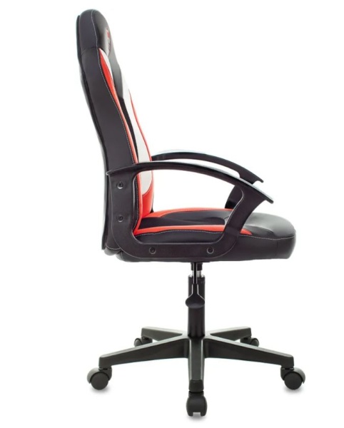 Кресло игровое Zombie 11LT черный/красный эко.кожа/ткань крестов. пластик ZOMBIE 11LT RED  фото