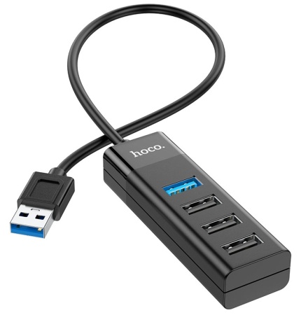 Хаб USB 3.0 HOCO HB25 черный фото