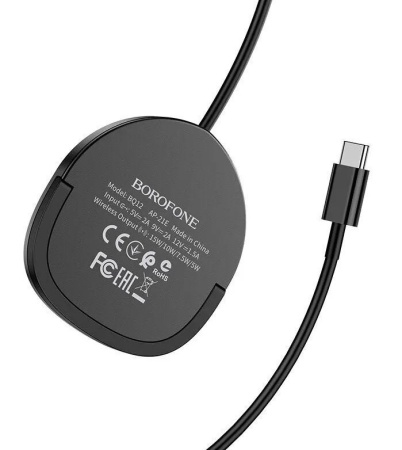 Беспроводное зарядное устройство Borofone BQ12 15W 2.0A черный фото