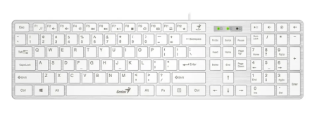 Клавиатура Genius SlimStar 126 White USB фото