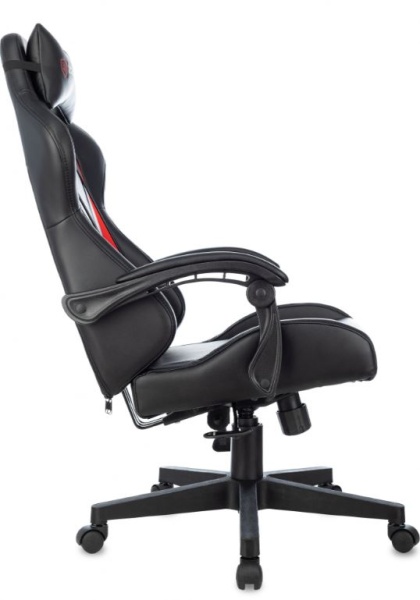 Кресло игровое Zombie GAME TETRA черный/красный эко.кожа крестов. пластик ZOMBIE GAME TETRA BR  фото