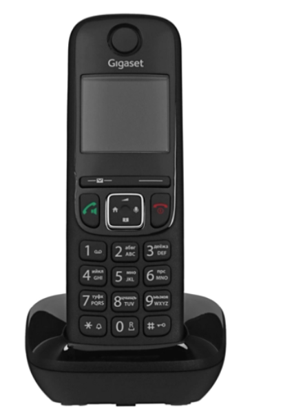 Тел. аппарат Gigaset AS690 RUS черный АОН (S30852-H2816-S301) фото