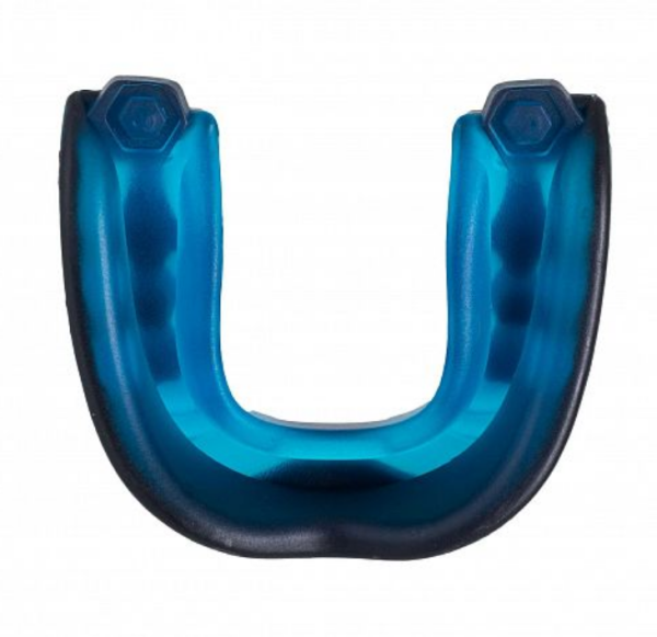 Капа одночелюстная Clinch Pro Triple Layer Mouthguard черно-синяя (размер Junior) фото