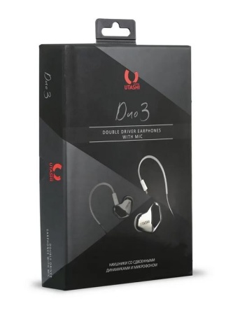 Наушники с микрофоном SMARTBUY (SBHX-540) UTASHI DUO 3 серебро фото