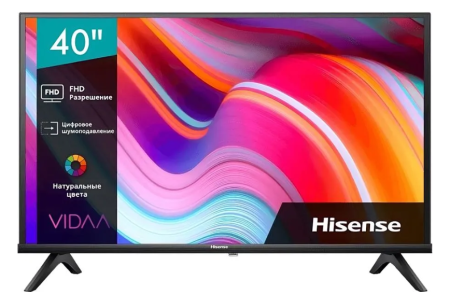 Телевизор LED Hisense 40" 40A4K FULL HD /60Hz/DVB-T/DVB-T2/DVB-C/DVB-S/DVB-S2/WiFi/Smart TV фото