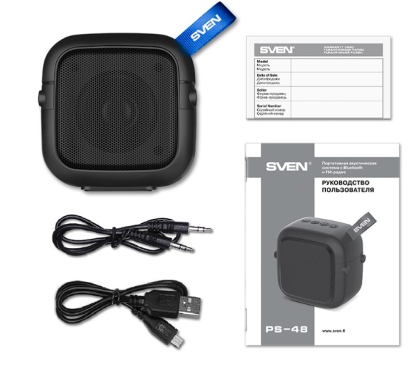 Колонка Bluetooth SVEN PS-48 купить ЦИТ Колонка Bluetooth SVEN PS-48 фото
