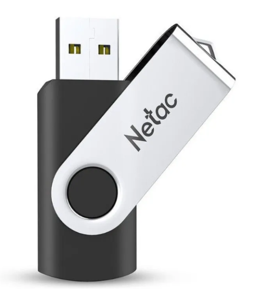 USB флеш-накопитель 64Gb Netac U505 чёрный/серебро USB 2.0 (NT03U505N-064G-20BK) фото