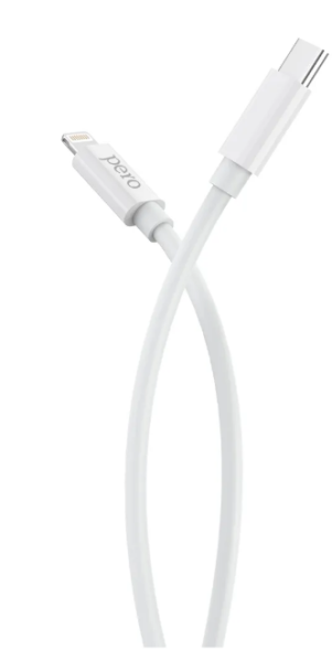 Кабель Type-C - Lightning PERO DC-08 1м белый PRDC-08TL1MW фото