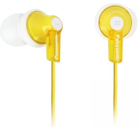 Наушники PANASONIC RP-HJE118GUY белый/желтый купить ЦИТ Наушники PANASONIC RP-HJE118GUY белый/желтый фото