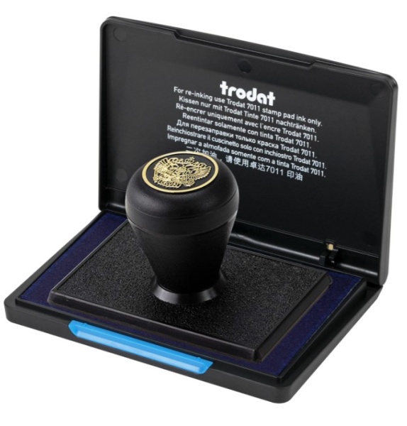 Штемпельная подушка TRODAT 110*70 мм, синяя, 9052c фото