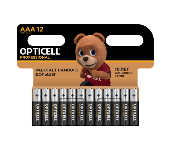 Батарейка OPTICELL LR03 (AAA) 1шт PROFESSIONAL фото