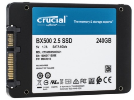 Накопитель SSD 240Gb Crucial BX500 (CT240BX500SSD1) фото