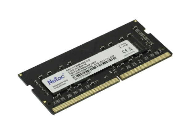 Оперативная память SO-DIMM DDR4 8Gb (PC4-25600) 3200MHz Netac Basic NTBSD4N32SP-08 фото