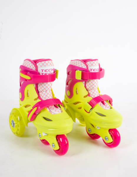 Роликовый коньки Tech Team Bloom lime S(р.26-30) фото