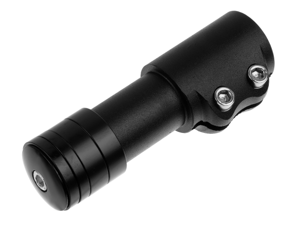 Удлинитель штока вилки KL-4025C KENLI для безрезьбовой рулевой колонки 1-1/8", алюминиевый черный фото