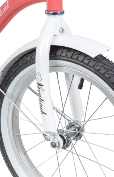 (м) Велосипед детский NOVATRACK 16"165CANDY.CRL23  коралловый, полная защита цепи, тормоз ножной, су фото