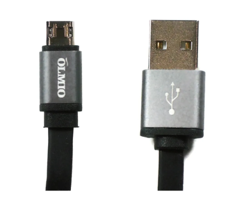 Кабель USB - MicroUSB OLMIO 1м двухсторонний, плоский (38703) купить ЦИТ Кабель USB - MicroUSB OLMIO 1м двухсторонний, плоский (38703) фото