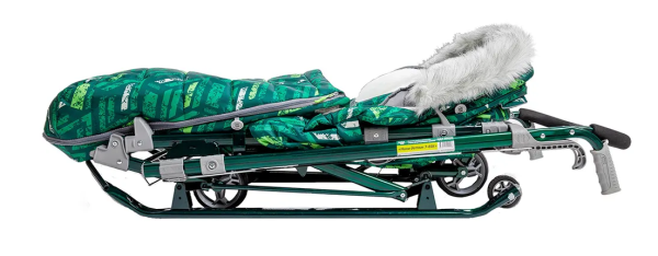 Санки-коляска Ника детям НД7-8SK зеленый НД7-8SK/2 фото