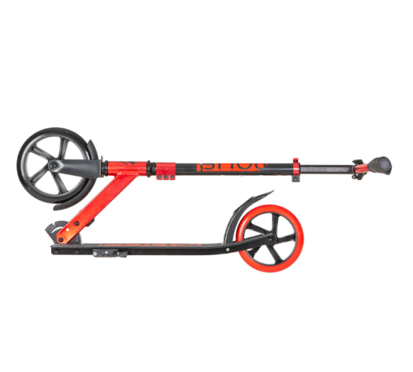 Самокат городской NOVATRACK 200.POLIS.RD22 PRO алюминий, складной с помощью кнопки на раме, эр фото