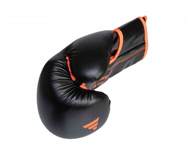 Перчатки боксерские Adidas Hybrid 80 черно-красные 12 унций фото
