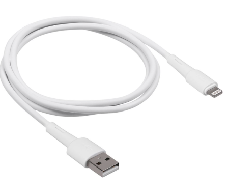 Кабель USB - Lightning TFN 1м белый (TFN-CLIGUSB1MWH) фото