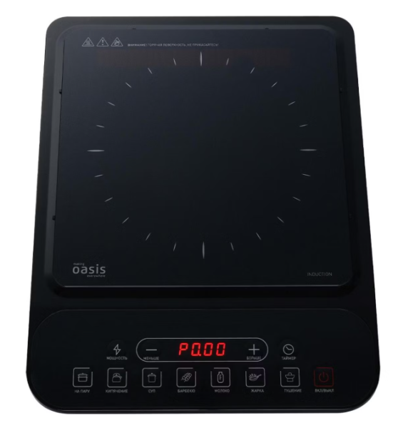 Настольная плита OASIS PI-KWSG индукционная купить ЦИТ Настольная плита OASIS PI-KWSG индукционная фото
